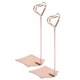 thumbnail image 4 of Porte-Numéro de Table, Porte-Place 6 X 2.4 X 1.9 Pouces 2 Pcs Porte-Cartes de Table Supports d'Images de Table pour Mariage pour Maison pour Bureau pour Fête Or Rose,Or, 4 of 8
