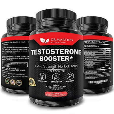 Extra Strength Testosterone Booster - Naturally Boost Your Stamina, Endurance, Strength & Energy For Men & Women - Burn Fat & Build Lean Muscle Mass Today