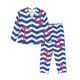 thumbnail image 1 of Fotbe Nautical Anchors Conjunto de Pijama de Manga Larga para Mujer con Estampado, Ropa de Dormir de 2 Piezas, Conjunto de Casa Suave y Cómodo con Bolsillos-XX-Large, 1 of 7