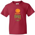 thumbnail image 3 of Inktastic Happy Fall Y'all, Pumpkin, Arrow, Fall, Autumn Youth T-Shirt, 3 of 5