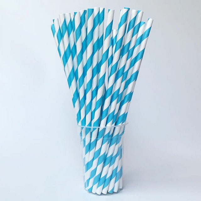 Pajita de papel desechable, biodegradable, original, apta para uso alimentario, para niños