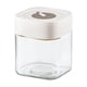 thumbnail image 1 of Tarro de vidrio para almacenamiento, hermético, a prueba de polvo, para encurtidos, contenedor para almacenar té y alimentos. Blanco 750ml, 1 of 9