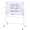 Silver, variant on Rolling Dry Erase Board, 40 x 28 Inch Large Magnetic Mobile Standing Whiteboard, Height Adjustable Double Sided Easel Style White Board with Stand for Office, Classroom & Home