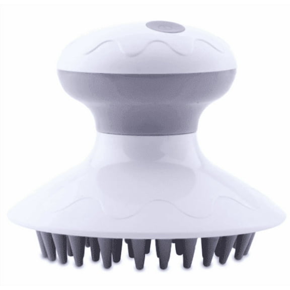 Vibrating Head Massager, 3 Vibration Modes Electric Head Scalp Massager for Hair Growth Stress Relax, Portable Cordless Silicone H