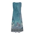thumbnail image 3 of yunLCZ Women's Button Down Shirts Summer Dresses For Women Plus Size Beach Dress Casual Sundresses Sexy Sleeveless Dress Flowy Midi Dresses Going Out Fashion Clothes, 3 of 4