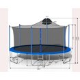thumbnail image 4 of uhomepro 14-Foot Kids Trampoline for Backyard, Outdoor Trampoline with Board, Safety Enclosure Net, Steel Tube, Circular Trampolines for Adults Kids, Family Jumping and Ladder, Kids Round Trampoline, 4 of 13