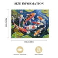 thumbnail image 3 of EastSmooth Nine Koi Fish Feng Shui Carp Lotus Pond Pictures Abstract Canvas Wall Art for Living Room Modern Home Decor, 3 of 6
