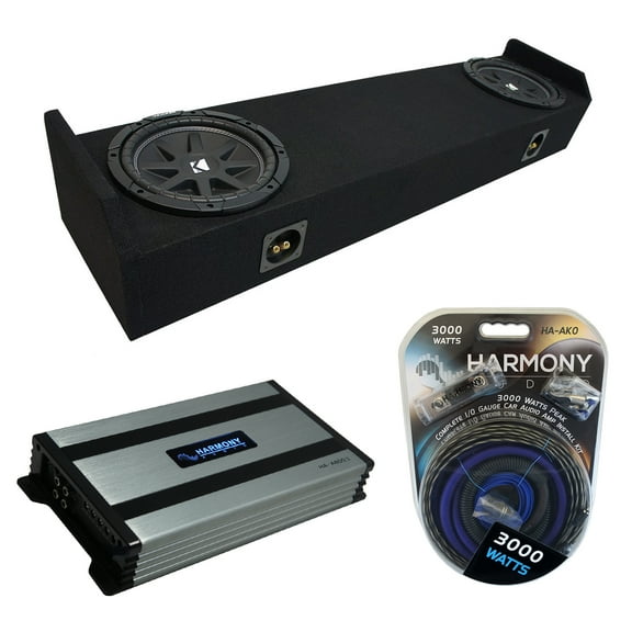 06-14 Honda Ridgeline Kicker Comp C10 Dual 10" Sub Box Package HA-A800.1 Amp