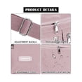 thumbnail image 6 of LAVA Large Crossbody Bags for Women Zip Pocket Cross Body Purses Waterproof Nylon Shoulder Handbag Working Bag for Ladies (Pink), 6 of 9