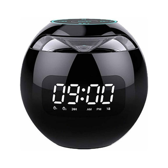Wireless Bluetooth Speaker Colorful Subwoofer With Led Display Fm Radio Alarm Clock Bluetooth Hifi Card Mp3 Music Play as Gifts for Moms Grandma Women Girls