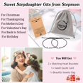 thumbnail image 5 of Bonus Daughter and Bonus Mom Matching Heart Bracelet for Stepdaughter Stepmom, 5 of 7