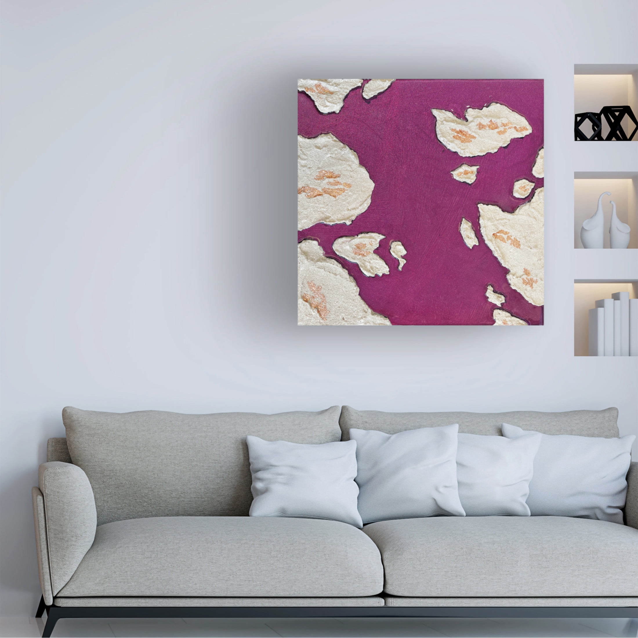Trademark Fine Art Alyson Storms  Aubergine Islands Canvas Wall Art