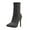 Black, variant on OAVQHLG3B Women's Nightclub Rhinestone High Heel Side Zipper Nude Boots Ankle Boots