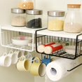 thumbnail image 4 of Del Gabinete Gancho Armarios Armario Cocina Armario Cesta Estante Estante Cesta Colgante En Capas Estante Methold HA041095-02, 4 of 6