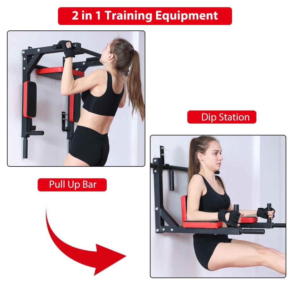 Imeshbean Multifunctional l Wall-Mounted Pull-Up Bar Stainless Steel 22.9 in