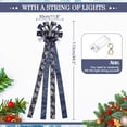 thumbnail image 2 of Decoración para árbol de Navidad Zeyune, 30 x 113 cm, con luces LED, color azul, 2 of 7