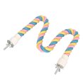 thumbnail image 1 of Colorful And Bendable Bird Cotton Rope Perch Climbing ParakeetsRope Toy Suitable For Cockatiels, Lovebirds, And Budgies Provide Comfortable Perching And Exercise For Your Birds, 1 of 8