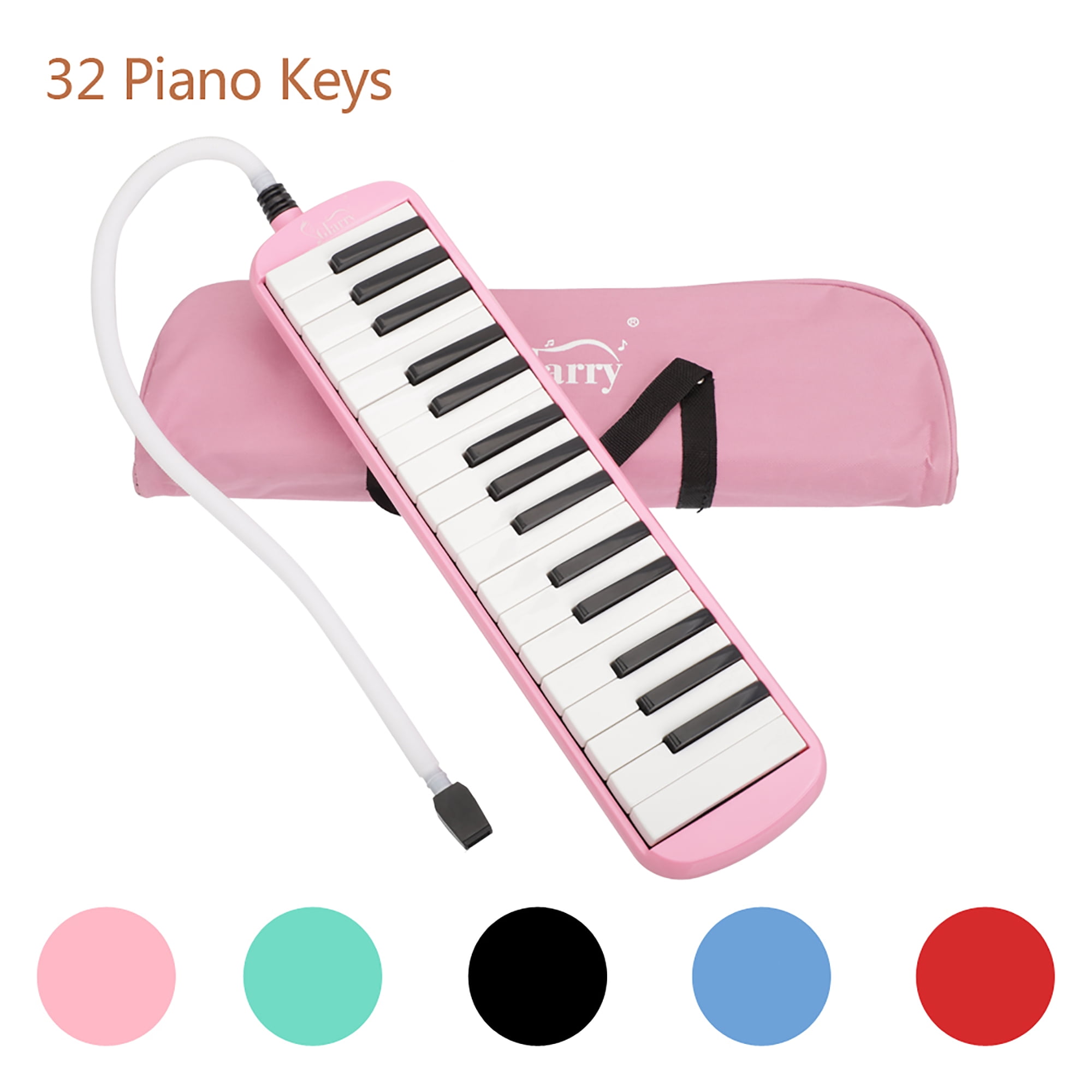 32" Melodica Instrument for Kids, Gift Pink Music Lovers Classic Musical Instrument Piano Keys