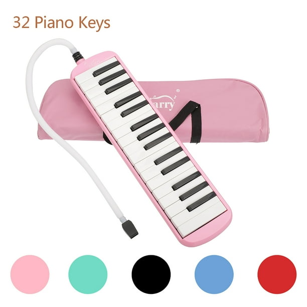 32" Melodica Instrument for Kids, Gift Pink Music Lovers Classic Musical Instrument Piano Keys