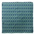 thumbnail image 4 of Bimba Green Aztec Geometric Printed Pure Silk Scarf For Hair Neck Head Bandanas For Women 40 x 40 Inches, 4 of 6