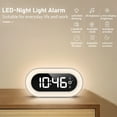 thumbnail image 5 of Pevode Digital Alarm Clock with Light, Musical Ringer, and Spare Battery(White+RGB), 5 of 8
