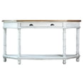 thumbnail image 2 of Sunset Trading Cottage Display Table White/Brown Solid Wood Fully Assembled, 2 of 7
