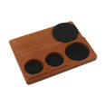 thumbnail image 3 of Wood Universal Portafilter Holder Tamper Stand Distributor Organizer Coffee Tool, 3 of 9