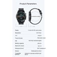 thumbnail image 5 of Reloj inteligente resistente al agua IP67, reloj rastreador de actividad física con monitor de ritmo cardíaco, rastreador de sueño, reloj inteligente con pantalla táctil, 5 of 5