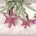 thumbnail image 3 of Christmas Tree Topper, Mini Glitter Finish Star Small Treetop for Christmas Tree, Star Ornaments Decorative for Home Xmas Holiday Party, 1 Pcs, 5.91 Inches, 3 of 5