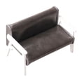 thumbnail image 4 of 1:12 Scale Miniature Sofa Simulation for Mini Room Micro Landscape Dollhouse Dark Gray Big, 4 of 8