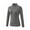 Dark Grey, variant on Women Long Sleeve Compression Shirt Lining Athletic Tight Sports T-Shirts Autumn Winter Base Layer 1/4 Zipper Mock Neck Pullover Yoga Tee Tops
