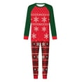 thumbnail image 2 of Uaswgudfs Christmas Family Matching Pajamas Dad’s Set, Snowflake & Plaid Print Long Sleeve Crew Neck Top + Dual Pocket Pants, Festive Holiday Sleepwear for Dad – Walmart Bestseller, 2 of 7