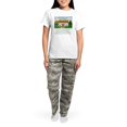 thumbnail image 4 of CafePress - House Blessing (Brigid) Women's Light Pajamas - Women's Short Sleeve Print T-Shirt and Pants Light Cotton Pajama Set, 4 of 7