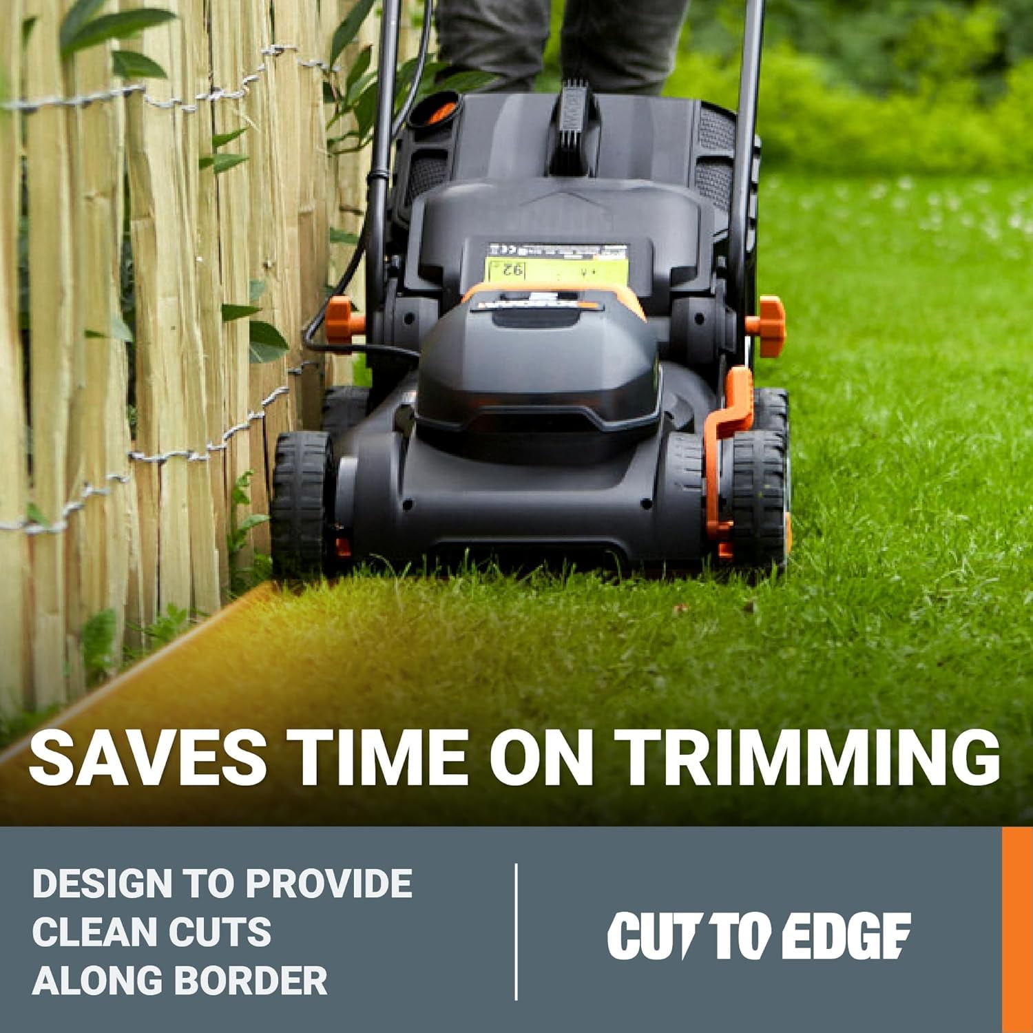 Worx WG743 40V Power Share 4.0Ah 16" Cordless Lawn Mower (Battery & Charger Included)