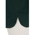 thumbnail image 4 of Poplin Tunic With Oval Side Slits Emerald Green, 4 of 5