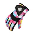 thumbnail image 2 of Utoimkio Kids Ski Gloves Waterproof Winter Snow Gloves Thicken Warm Windproof Warm Winter Gloves for Cold Weather,Thermal Snowboarding Gloves for Boys Girls 4-7 Years, 2 of 5