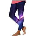 thumbnail image 3 of QATAINLAV Workout Leggings for Women Ankle Length Footless Elastic Leggings Buttery Soft Gym Yoga Pants High Waisted Holiday Tights Dark Blue S Back to School Sales, 3 of 5