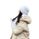 thumbnail image 3 of Sunloudy - Guantes tejidos para mujer, gorro, bufanda, suave, cálido, para invierno, color sólido, accesorios de moda para clima frío Sunloudy  moda, 3 of 8