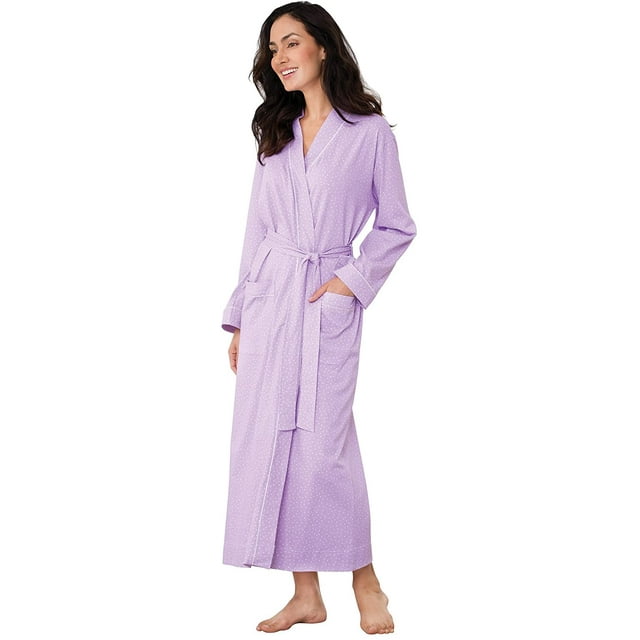 Long Women's Cotton Robes - Soft Robe Womens