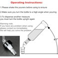 thumbnail image 2 of 4 Pcs 1Oz Automatic Measured Bottle Pourer - Spirit Measure Pourer Drinks Wine Cocktail Dispenser Home Bar Tools, 2 of 7