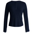 thumbnail image 6 of EDFBUYKRS Women Tops Long Sleeve Dressy Casual- 2026 Fall Fall Women's Loose Blouses Long Sleeved Button Down Shirt Leaves Printed Tunic Tops Female Autumn M, 6 of 6