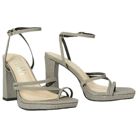 

Faith Womens Romi Glitter Sandals