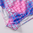 thumbnail image 7 of Gyratedream 2-12 Years Girls Mermaid Long Sleeve Rash Guard UPF 50+ One-Pieces Swimsuit, 7 of 7
