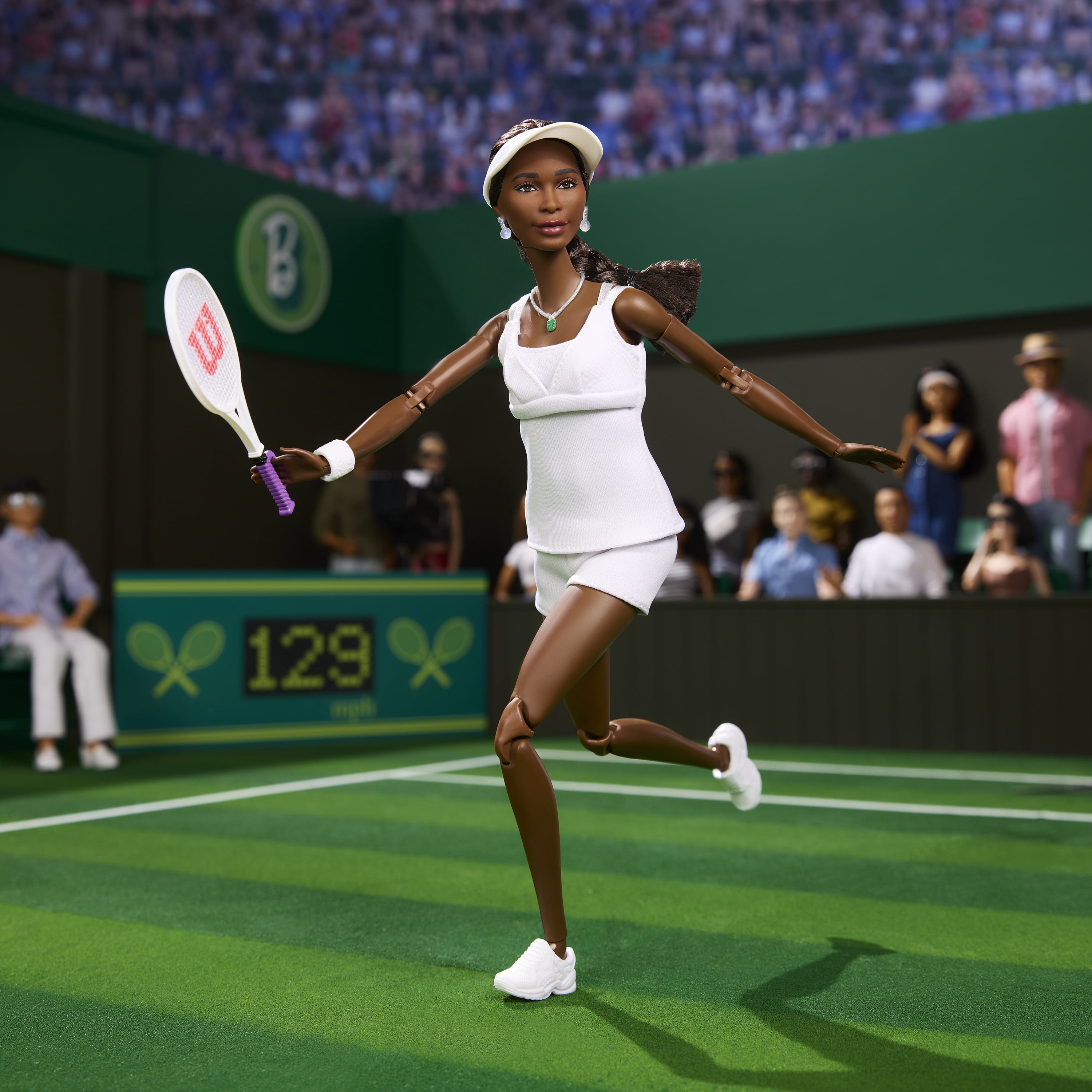 Barbie Inspiring Women Series, Venus Williams Fashion Doll with Signature Tennis Uniform
