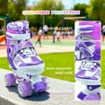 thumbnail image 4 of JZY Glitter Musical Roller Skates for Kids 3-12 - Adjustable Outdoor Skates with Light-Up Wheels, Beginner-Friendly Birthday for Boys & Girls, 4 of 7