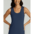 thumbnail image 3 of Real Essentials 3 Pack: Women's Scoop Neck Sleeveless Nightgown Sleep Dress Nightshirt (Available In Plus), 3 of 5