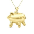 thumbnail image 3 of Silver Chain Necklace for Women – 14K Gold Plated Silver Pig Necklace – Chic, Stunning Silver Statement Necklace Gifts by JewelersClub, 3 of 4
