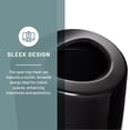 thumbnail image 3 of Safco Open Top Receptacle in Black, 3 of 6