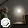thumbnail image 1 of ODOMY Luz con Sensor de Movimiento Luz Nocturna LED Alimentada por Batería, Luz para Armario de Escalera Lights, Lámpara Adhesiva Under-Cabinet Lighting en Cualquier Lugar para el Hogar, Cocina, Pasillo, Armario Cabinet, Escaleras, Baño, 1 of 8