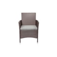 thumbnail image 5 of Baner Garden Q16-CH 300 lbs Outdoor Furniture Complete Patio Wicker Rattan Conversation Set - 3 Piece - Chocolate, 5 of 6